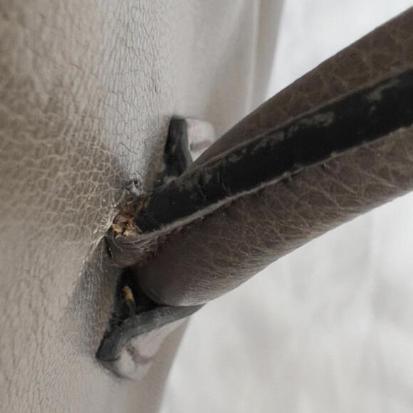 Prada Two-Way City Double Zip Tote Bag Gray Suede&Calf Leather Detachable Strap - Picture 14 of 16